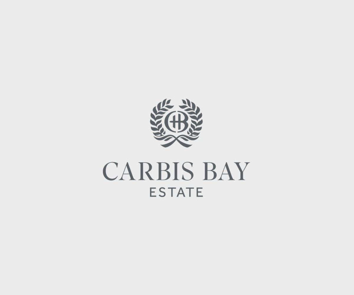 Carbis Bay logo with text beneath.