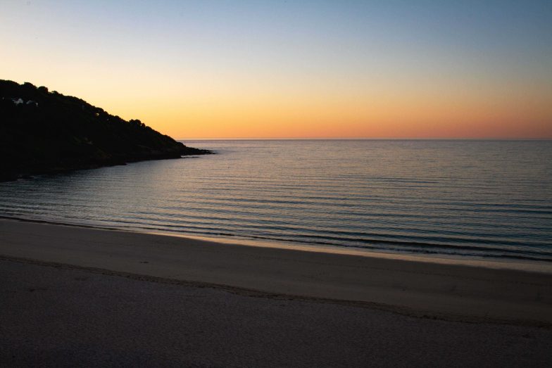 Carbis Bay at sunset.