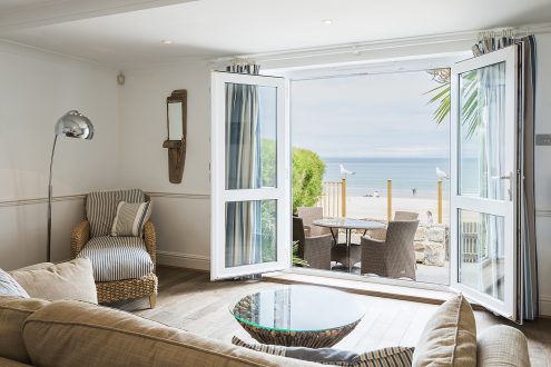 Landscape of Beach House lounge area.