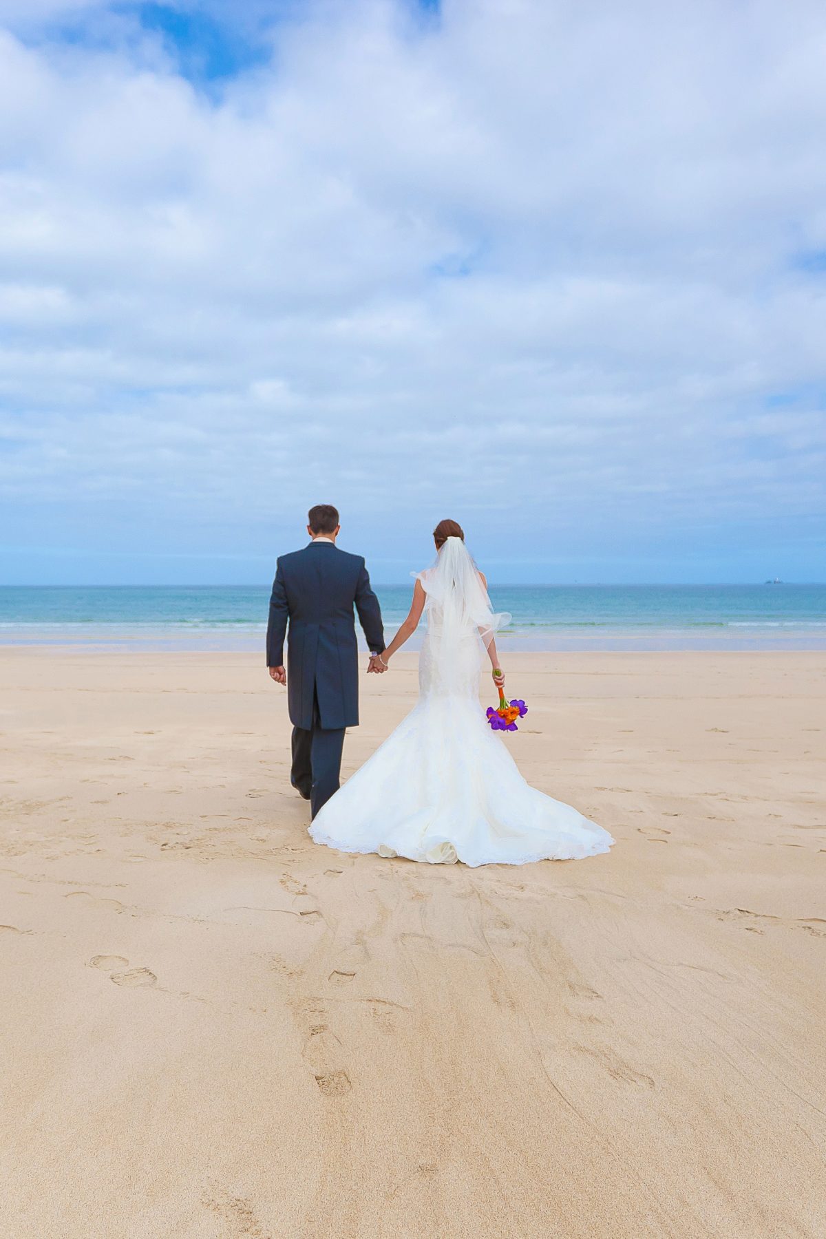 Beach wedding at Carbis Bay