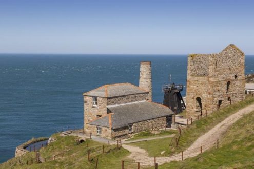 Cornish mine on the coast