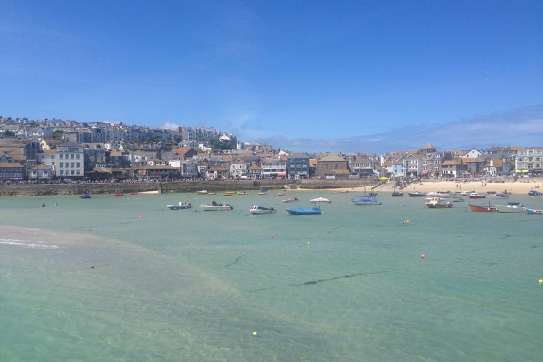 St Ives town and harbour